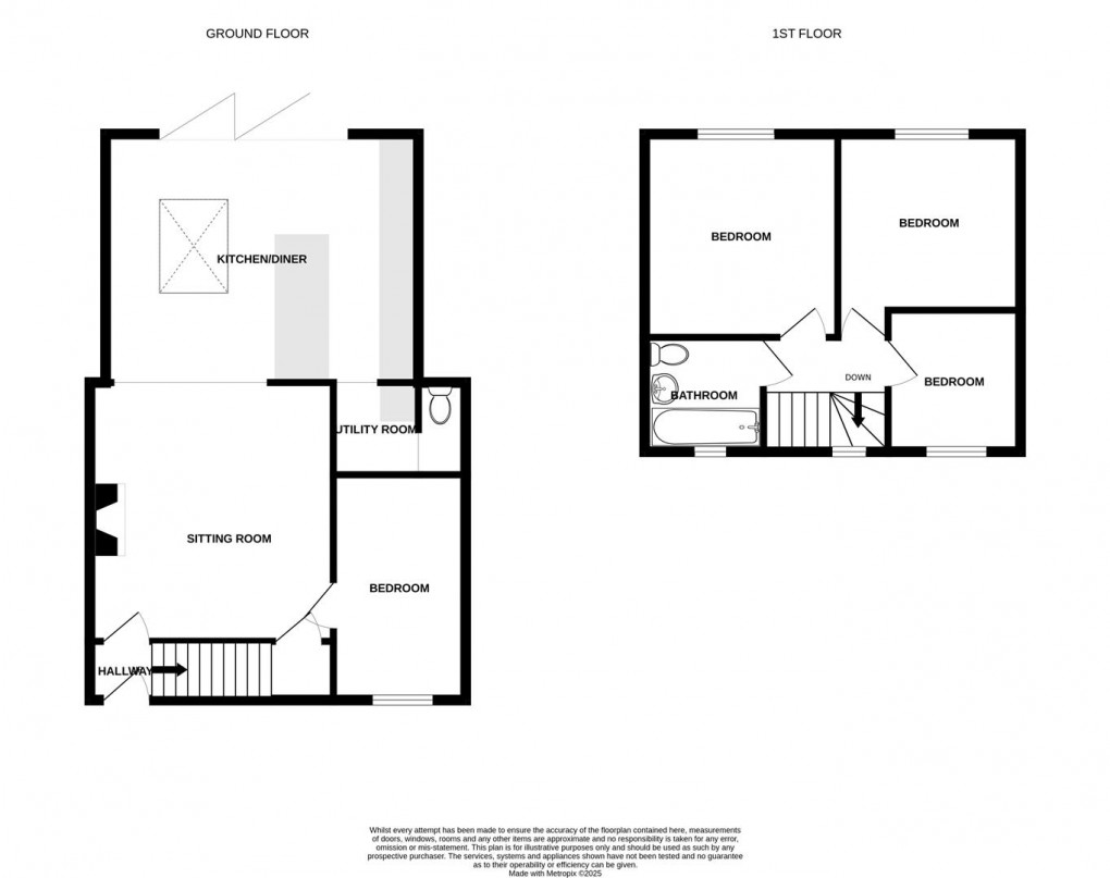 Floorplan for Burnside Crescent, Skipton