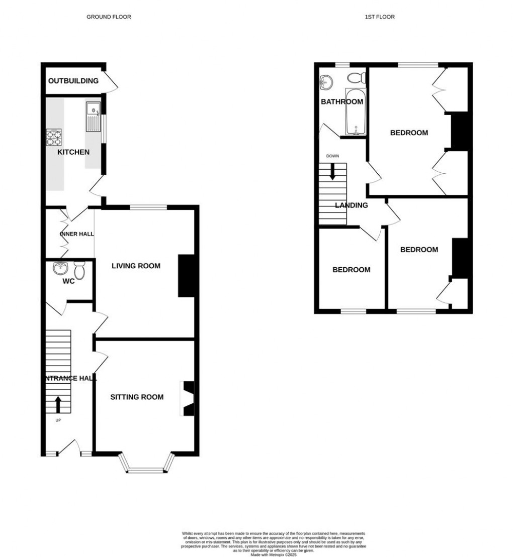 Floorplan for School Lane, Earby