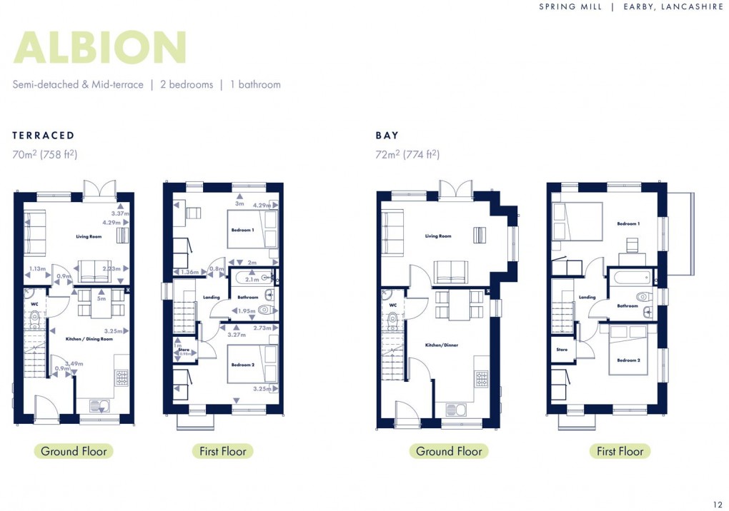 Floorplan for Bailey Street, Earby