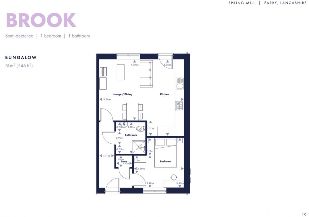 Floorplan for Bailey Street, Earby