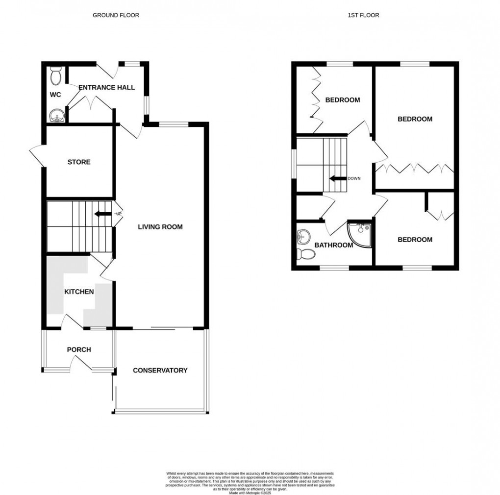 Floorplan for Reeval Close, Earby