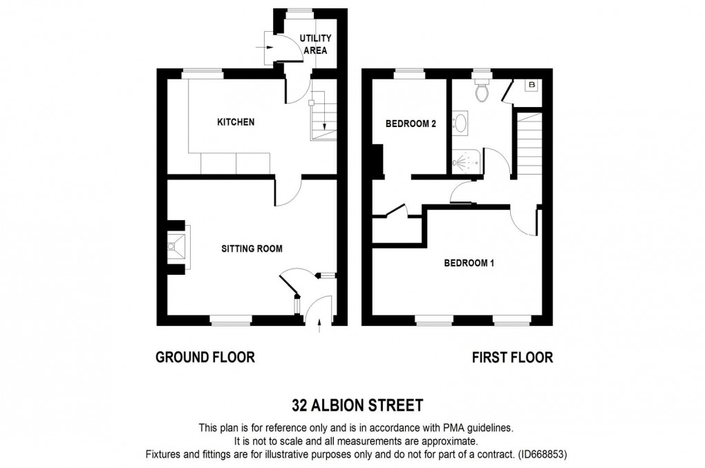 Floorplan for Albion Street, Earby