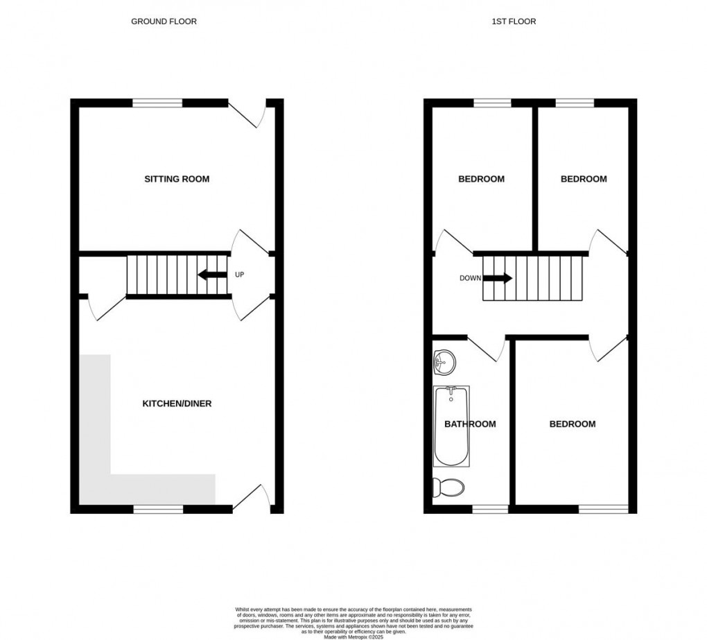 Floorplan for James Street, Earby