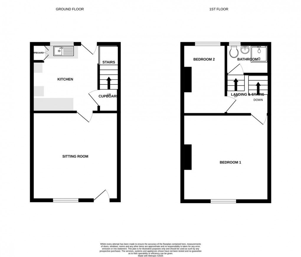 Floorplan for Basil Street, Colne