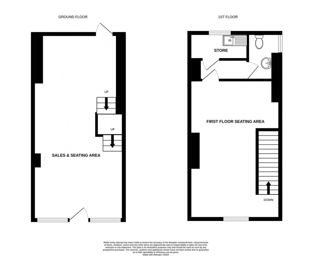 Floorplan for 5 Central Buildings, Keighley Road, Skipton