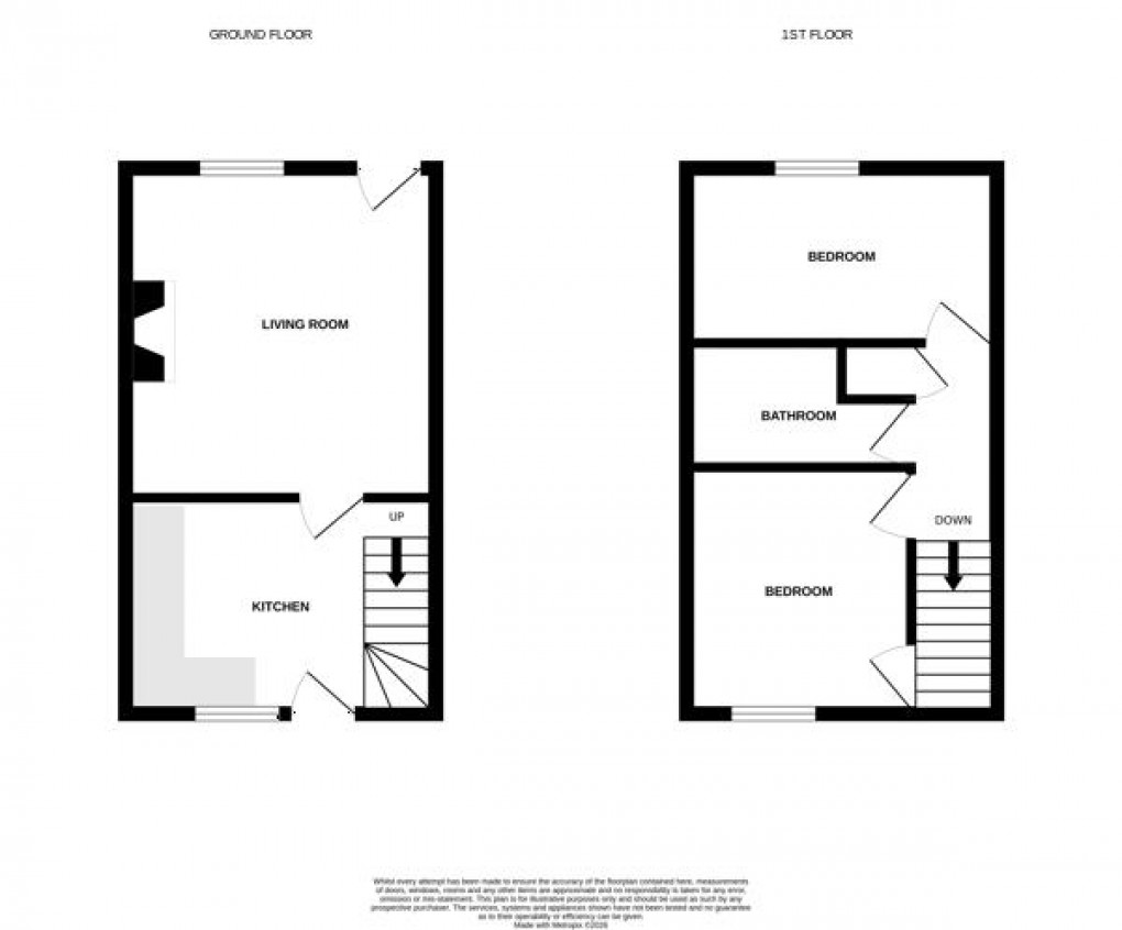 Floorplan for Bethesda Street, Barnoldswick